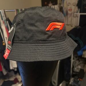 Formula 1 Racing Motorsports Black Bucket Hat F1